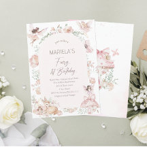 水の色エレガント妖精の最初の誕生日ベビーショー