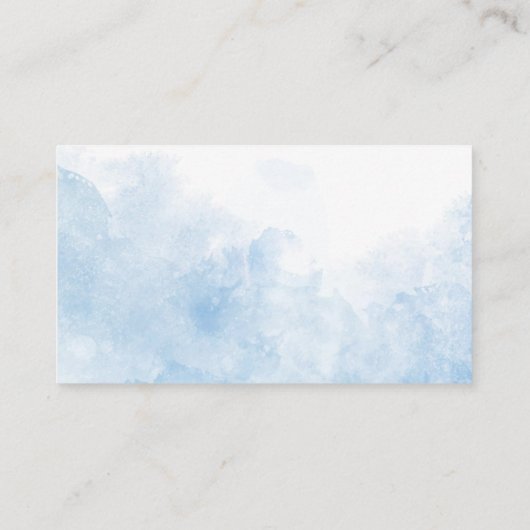 水の色エレガント小さなカウボーイRodeoカントリーバ エンクロージャーカード (裏面)