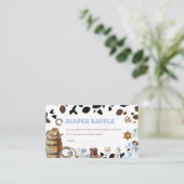 水の色エレガント小さなカウボーイRodeoカントリーバ エンクロージャーカード (スタンド正面)