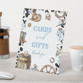 水の色エレガント小さなカウボーイRodeoCountry ba 台座サイン (インサイチュ)