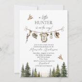 水の色エレガント小さなハンターベビーシャワー 招待状 (正面)