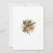 水の色エレガント小さなハンターベビーシャワー 招待状 (裏面)