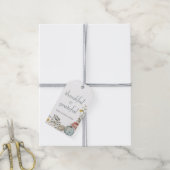 水の色エレガント感謝感謝感謝 ギフトタグ (より糸付き)