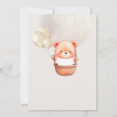 水の色エレガント我々は赤ちゃんシャワーを待つことができる 招待状 (裏面)