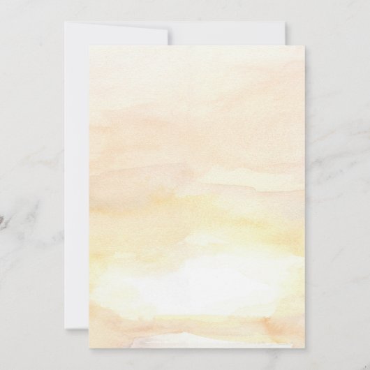 水の色エレガント教会イースターサンライズサービス 招待状 (裏面)