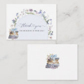 水の色エレガント新しいキャッパー開始ベビーシャワー ノートカード (正面/裏面)