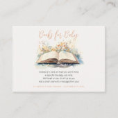 水の色エレガント新しいチャプター赤ちゃんシャワー エンクロージャーカード (正面)