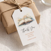 水の色エレガント新しいチャプター赤ちゃんシャワー ギフトタグ