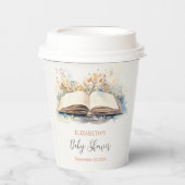 水の色エレガント新しいチャプター赤ちゃんシャワー 紙コップ (正面)