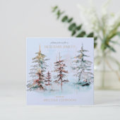 水の色エレガント松の森クリスマスパーティー 招待状 (スタンド正面)