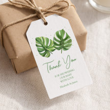 水の色エレガント熱帯パームベビーシャワー