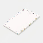 水の色エレガント蝶の美しいデザイン ポストイット (アングル)