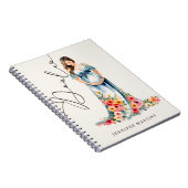 水の色エレガント誕生&ポストパルタムドゥラ ノートブック (右側)