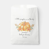 水の色オレンジカボチャの赤ちゃんシャワー フェイバーバッグ (正面)