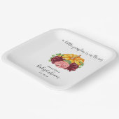 水の色オレンジカボチャの赤ちゃんシャワー ペーパープレート (傾斜あり)