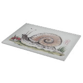 水の色カタツムリ絵画の陳腐な芸術 カッティングボード (角)