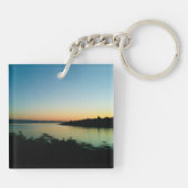 水の色カナダ色写真 キーホルダー (裏面)