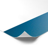 水の色カナダ色写真 ポスター (角)