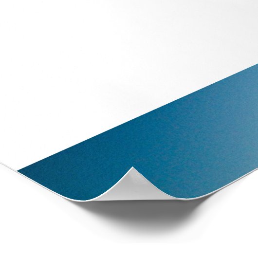 水の色カナダ色写真 ポスター (角)