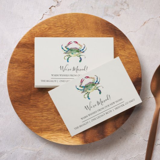 水の色カニ新しい家の動き発表 エンクロージャーカード