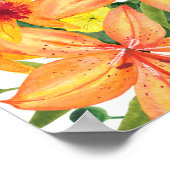 水の色カボチャのベビーシャワーへようこそ ポスター (角)