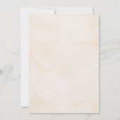 水の色カボチャフローラ秋のラブベビーシャワー 招待状 (裏面)