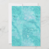 水の色カボチャ到着秋男の子の赤ちゃんシャワー 招待状 (裏面)