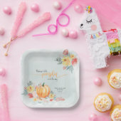 水の色カボチャ男の子のシャワー ペーパープレート (パーティー)