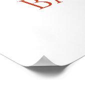 水の色カボチャ赤ちゃんシャワー歓迎サイン ポスター (角)