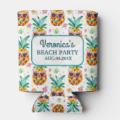 水の色カラフルパイナップルパープルサングラス 缶クーラー (裏面)