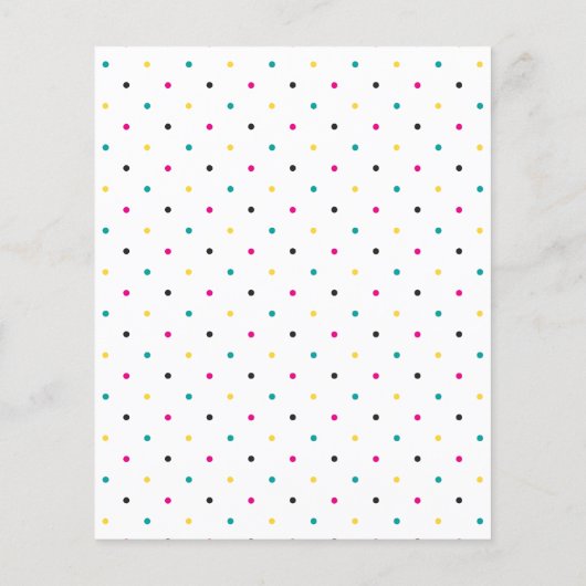 水の色カラフルフローラフェスタウェディング招待 チラシ (裏面)