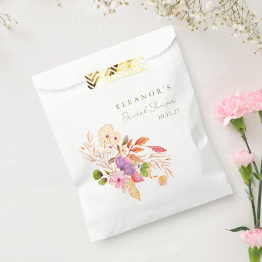 水の色カラフルフローラブランチ泡立つシャワー フェイバーバッグ (封をした状態)