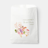 水の色カラフルフローラブランチ泡立つシャワー フェイバーバッグ (正面)