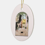 水の色カラフルローマ、イタリア セラミックオーナメント (左)