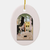 水の色カラフルローマ、イタリア セラミックオーナメント (正面)