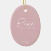 水の色カラフルローマ、イタリア セラミックオーナメント (裏面)