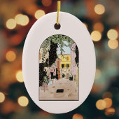 水の色カラフルローマ、イタリア セラミックオーナメント