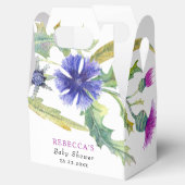 水の色カラフルワイルドフラワーベビーシャワーベイビーシャワーベイビーシャワーシャワー フェイバーボックス (オープン)