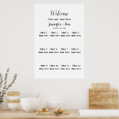 水の色カラフル名前を追加文字編集可能 ポスター (キッチン)