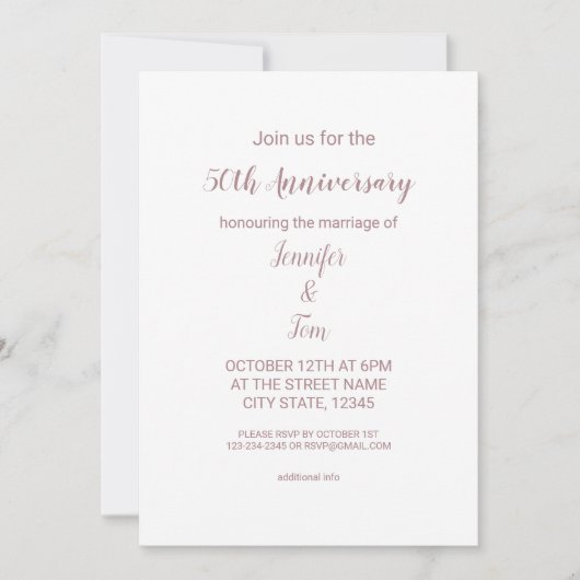 水の色カラフル名前を追加文字編集可能 招待状 (正面)