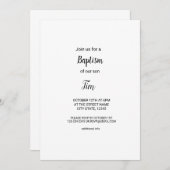 水の色カラフル名前を追加文字編集可能 招待状 (正面/裏面)