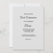 水の色カラフル名前を追加文字編集可能 招待状 (正面)