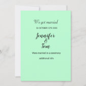 水の色カラフル名前を追加文字編集可能 招待状 (正面)