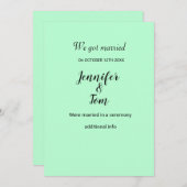 水の色カラフル名前を追加文字編集可能 招待状 (正面/裏面)