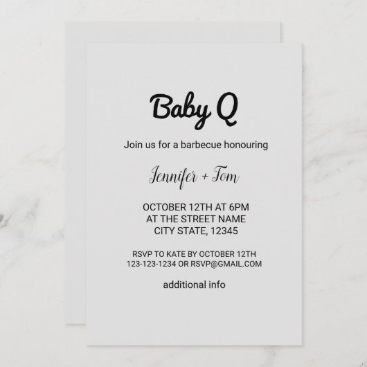 水の色カラフル名前を追加文字編集可能 招待状 (正面/裏面)