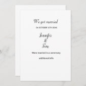 水の色カラフル名前を追加文字編集可能 招待状 (正面/裏面)