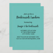 水の色カラフル名前を追加文字編集可能 招待状 (正面/裏面)