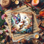 水の色カラフル春バタフライラビットイースター シーズンカード