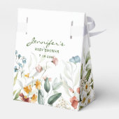 水の色カラフル花模様テント優先ボックス フェイバーボックス (裏面サイド)