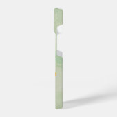 水の色カリフォルニアポピーワイルドガーデンフラワー iPhoneケース (左側面)